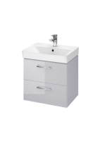 Cersanit Lara 50 szürke alsószekrény Mille kerámia mosdóval