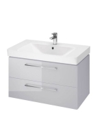 Cersanit Lara 80 szürke alsószekrény Mille kerámia mosdóval