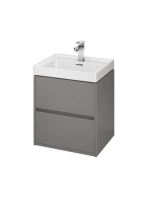 Cersanit Crea alsószekrény 50 cm-es mosdóhoz, matt szürke S9