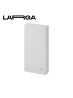 Cersanit Larga oldalszekrény 40x80cm, szürke S932-003 - Fürd