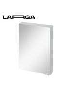 Cersanit Larga tükrös szekrény 60x80cm, szürke S932-018 - Fü