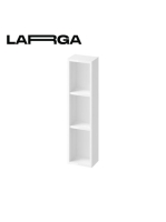 Cersanit Larga kiegészítő szekrény 20x80cm, fehér S932-079 -