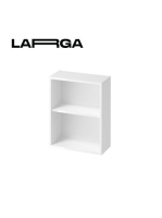 Cersanit Larga kiegészítő szekrény 44x55cm, fehér S932-093 -