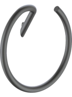 Deante Silia falra szerelhető kerek törölközőtartó, titánium