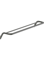 Deante Silia falra szerelhető dupla törölközőtartó, titánium