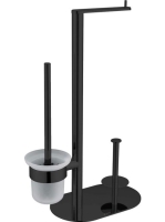 Deante Round 3 funkciós WC-papír tartó, fekete ADR N732 - Fü