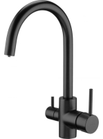 Deante fekete mosogató csaptelep vízszűrő csatlakozóval BCHN