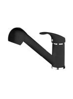 Deante Pepe konyhai csap, kihúzható kifolyóval, króm/grafit