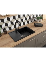 Deante Milin egykaros konyhai csaptelep, fekete BEU B62M - K