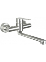 Deante Lupo rozsdamentes acél hatású fali mosdócsaptelep BLU