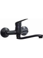 Deante Boro fekete fali mosogató csaptelep BMO N50M - Konyha