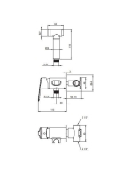 Deante Arnika falsík alatti bidé csaptelep, bidé típusú kézi