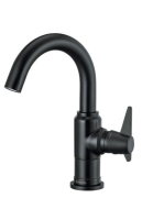 Deante Temisto mosdócsap Click-Clack leeresztővel, fekete BQ