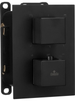 Deante Box falon belüli fekete termosztatikus csaptelep, szö