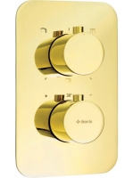 Deante Box falon belüli termosztatikus csaptelep arany színű
