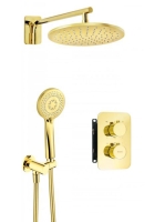 Deante Box falsík alatti termosztátos zuhanyrendszer, arany