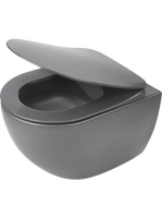 Deante Peonia perem nélküli fali WC csésze titánium CDE DZPW