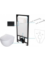 Deante Peonia Zero 6 az 1-ben WC csésze, rejtett szerelvénny