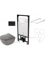 Deante Peonia Zero 6 az 1-ben WC csésze, rejtett szerelvénny