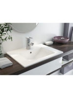 Deante Floks beépíthető 60 cm kerámia mosdó CDI 6U6M - Fürdő