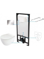 Deante Silia 6 az 1-ben WC csésze, rejtett szerelvénnyel, kr