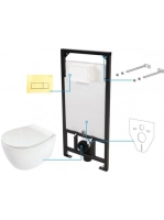 Deante Silia 6 az 1-ben WC csésze, rejtett szerelvénnyel, ar