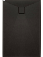 Deante Correo gránit zuhanytálca 140x90 cm, matt fekete KQR_