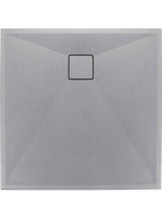 Deante Corro metál szürke zuhanytálca 90X90 cm KQR S41B - Fü