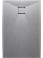 Deante Correo gránit zuhanytálca 140x90 cm, metálszürke KQR_