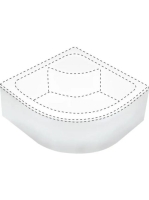 Deante Deep félköríves akril előlap mély 80x80 cm-es zuhanyt