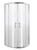 Deante Jasmin Plus félköríves zuhanykabin 80x80 cm (króm+tra