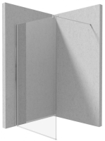 Deante Kerria Plus walk-in zuhanyfal 110x200 cm (króm+transp