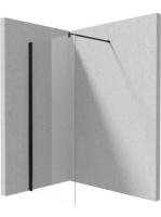 Deante Kerria Plus walk-in zuhanyfal 120x200 cm (fekete+tran
