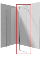 Deante Kerria Plus Walk-In zuhanyfalhoz behajtható panel, kr