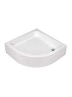 Deante Plus II félköríves 80x80 akril zuhanytálca KTU_032B -