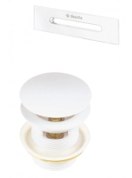 Deante Click Clack kád leeresztő túlfolyóval, fehér KYY_A10B