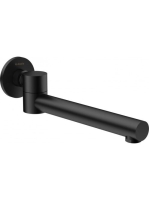 Deante Cascada kihajtható kádkifolyó, matt fekete NAC_N87K -