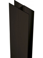 Deante hosszabbító profil 200 cm matt fekete zuhanyajtókhoz