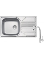 Deante Legato 1 medencés acél mosogató 76x43,5 cm csaptelepp