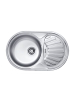 Deante Twist 1 medencés acél mosogató csepegtetővel 77x48 cm
