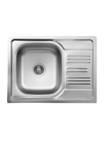 Deante Xylo 1 medencés acél mosogató csepegtetővel 58x43,5 c