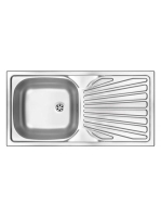 Deante Techno 1 medencés rozsdamentes acél mosogató 86x43,5