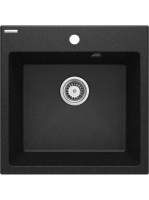 Deante Evora 1 medencés gránit mosogató 50x50 cm, grafit ZQJ