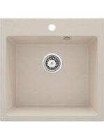 Deante Evora 1 medencés gránit mosogató 50x50 cm, homok ZQJ_