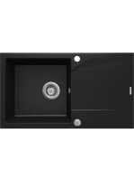 Deante Evora 1 medencés szögletes gránit mosogató csepegtető