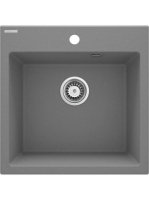 Deante Evora 1 medencés gránit mosogató 50x50 cm, szürke met