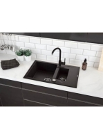 Deante Andante 1,5 medencés gránit mosogató 78x49 cm csepegt