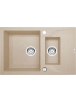 Deante Andante 1,5 medencés gránit mosogató 78x49 cm csepegt