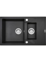 Deante Andante 1,5 medencés gránit mosogató 78x49 cm csepegt