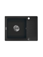 Deante Zorba 1 medencés szögletes gránit mosogató rövid csep